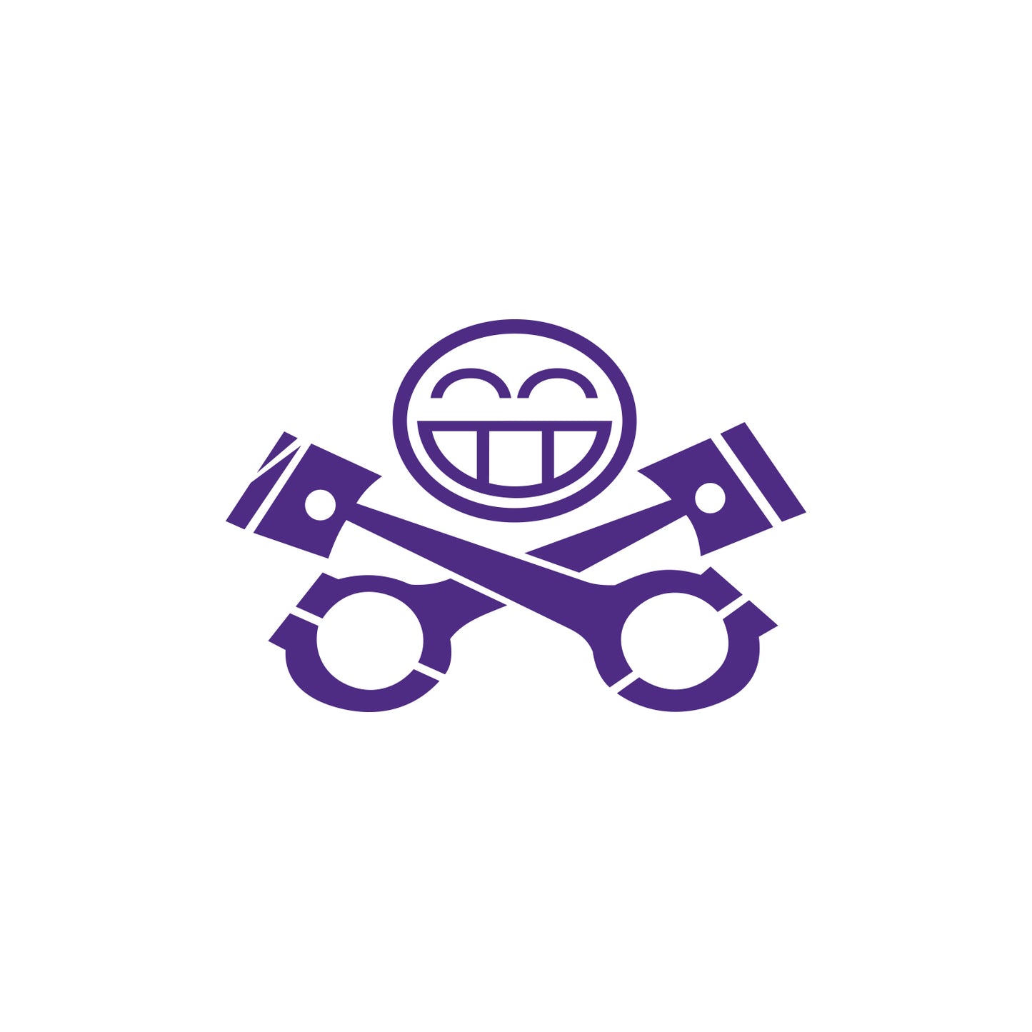 Piston Big Grin Emoticon Sticker