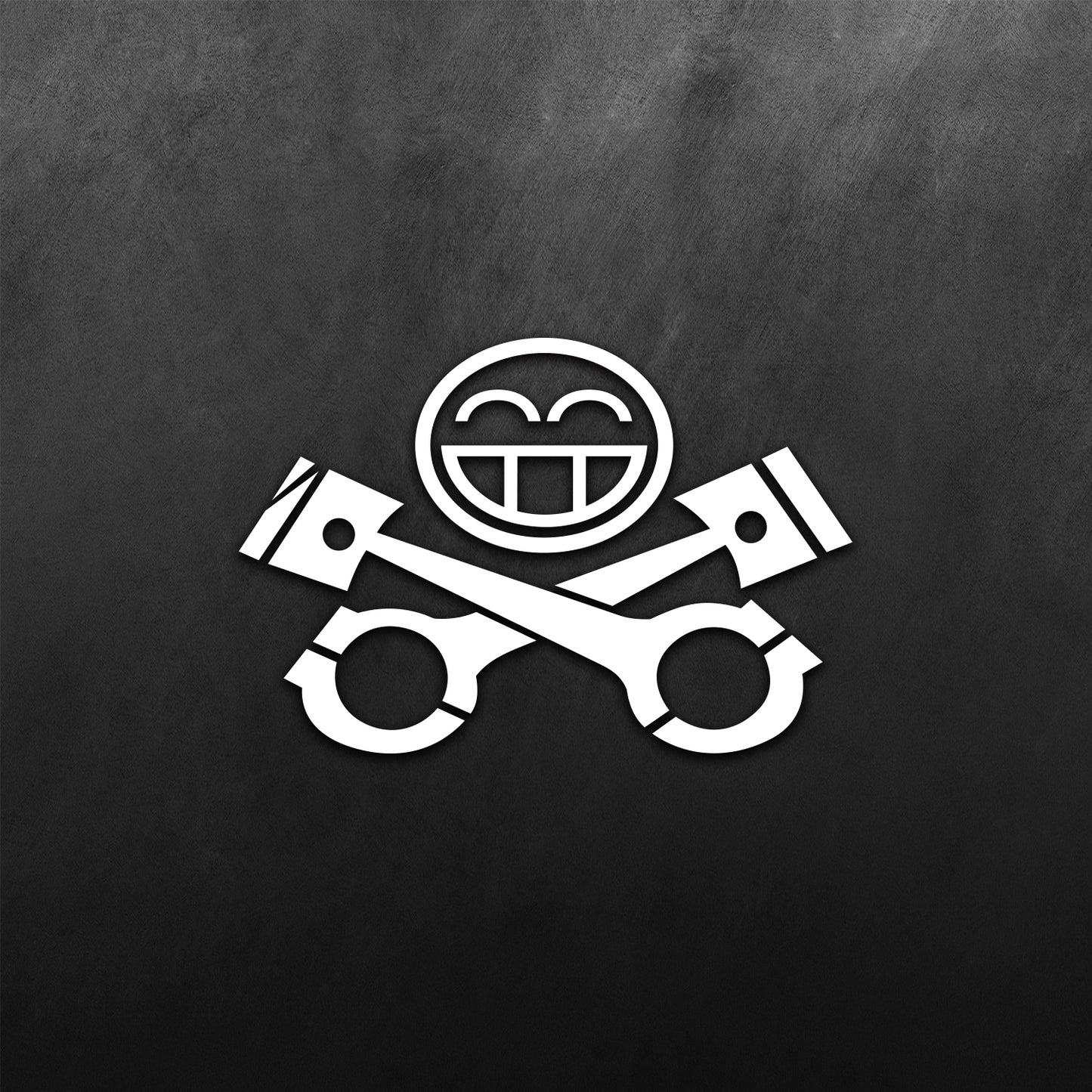 Piston Big Grin Emoticon Sticker