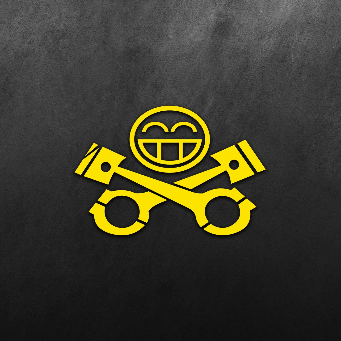 Piston Big Grin Emoticon Sticker