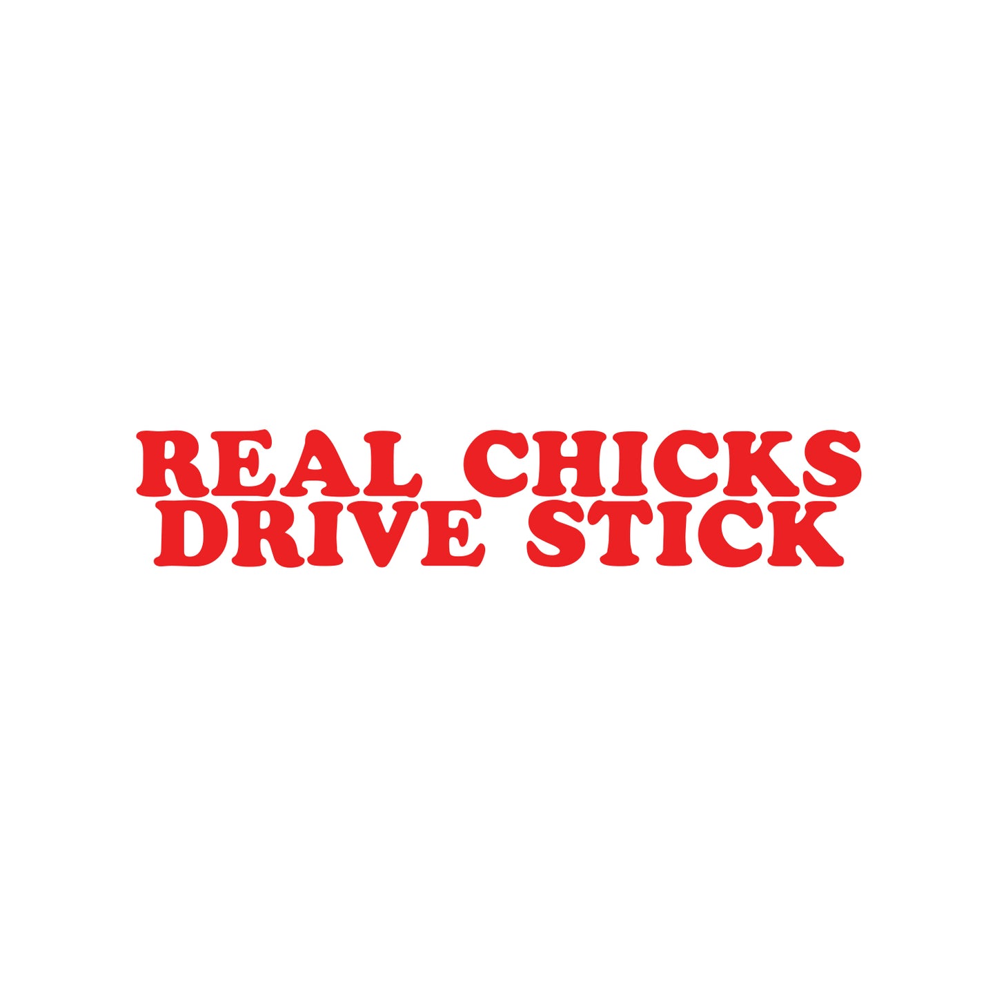 Real Chicken Drive Stick Sticker