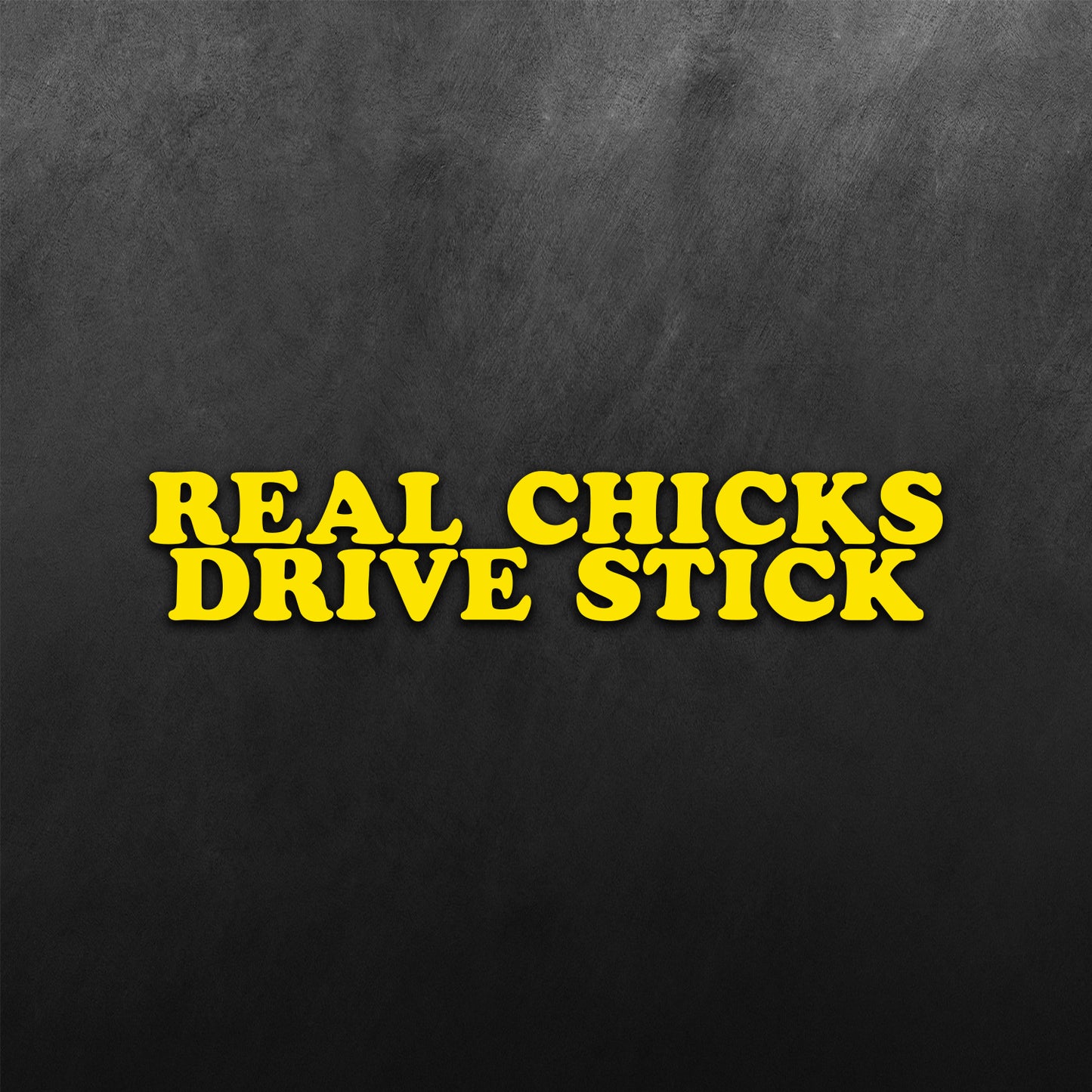 Real Chicken Drive Stick Sticker