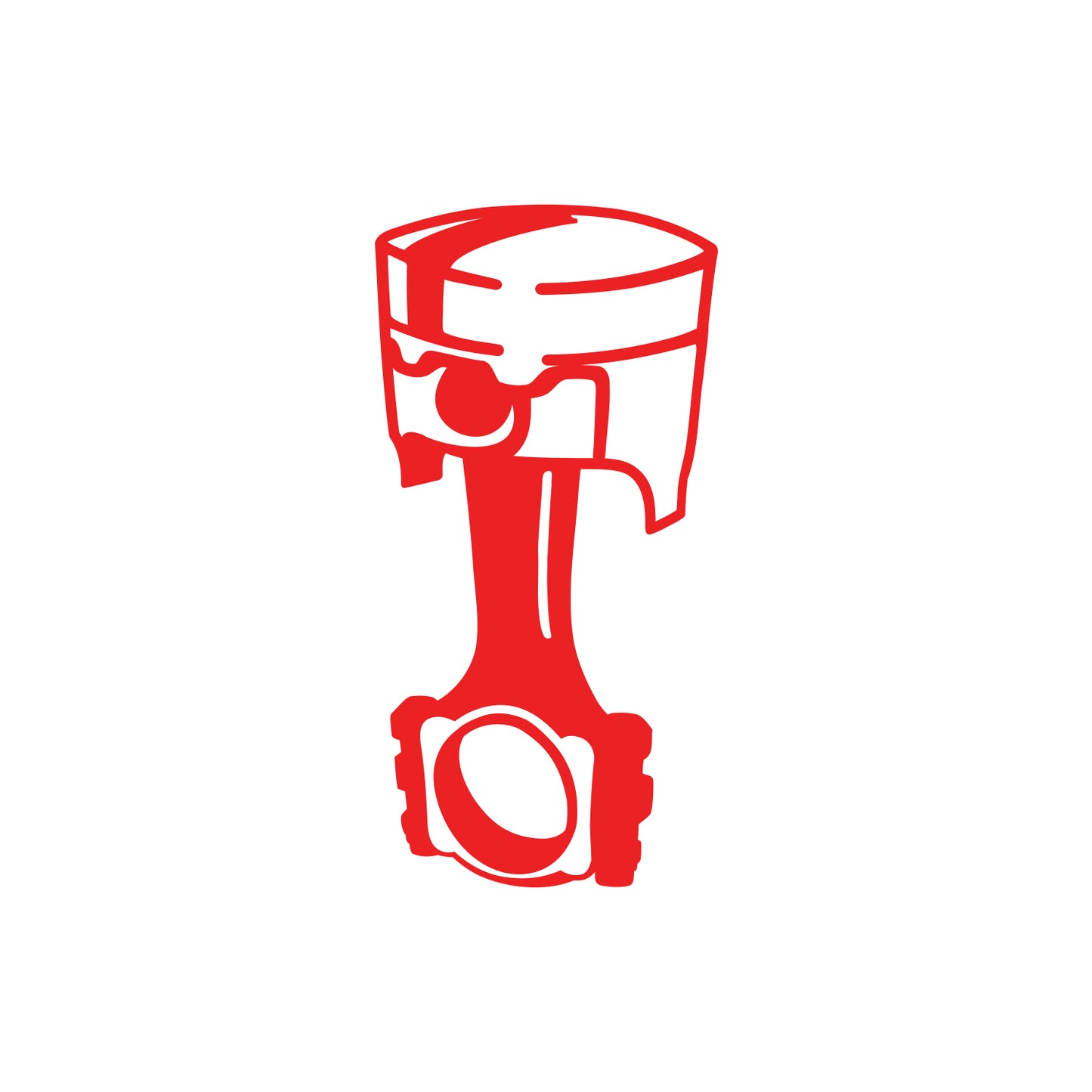 Single Piston Sticker