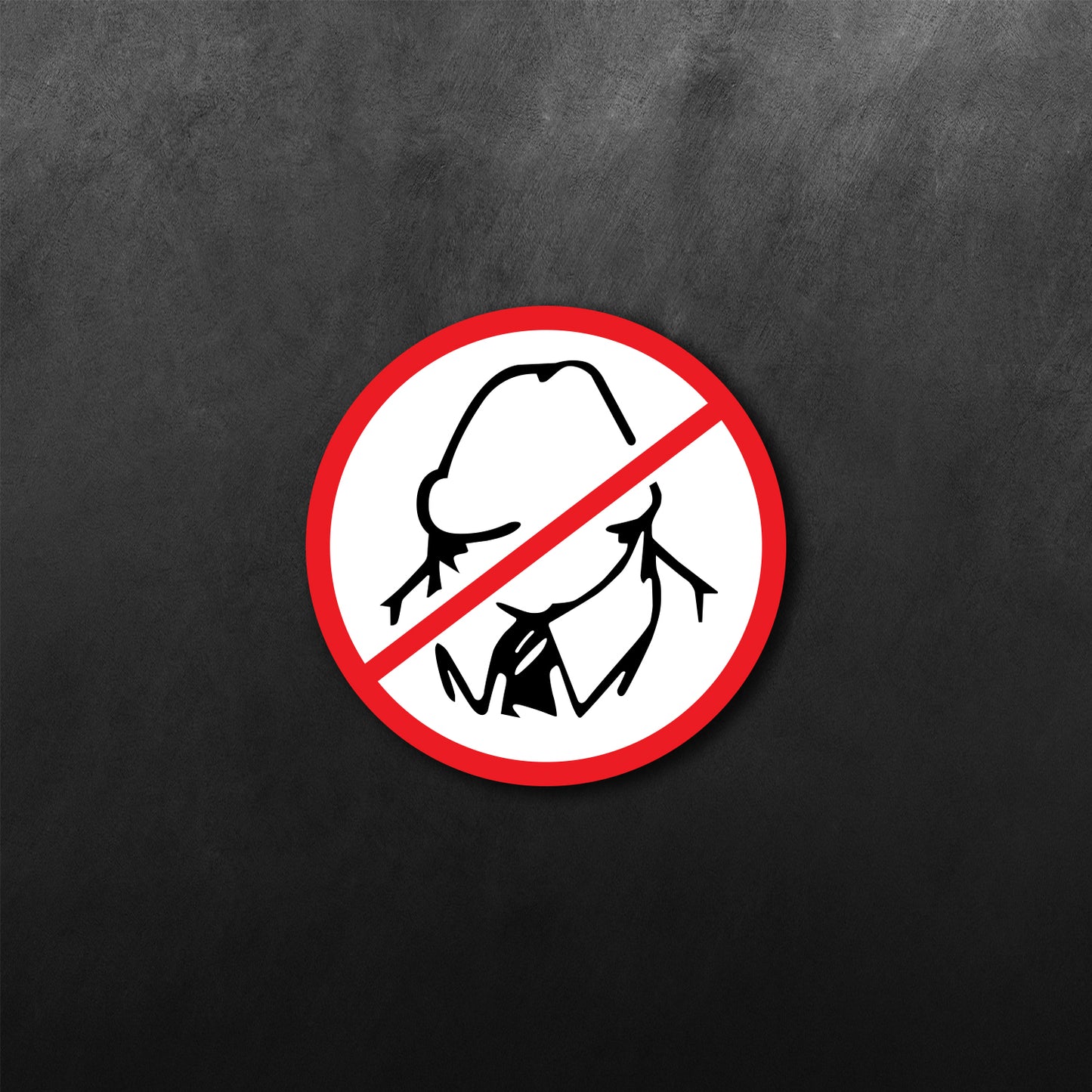No Dick Head Sticker
