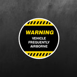Warning Vehicle Sticker