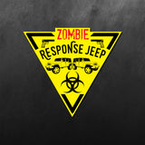 Zombie Response Sticker for Jeep