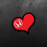 JDM Heart Love for Honda Sticker