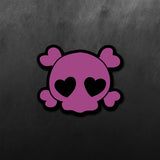 JDM Heart Skull Love Sticker