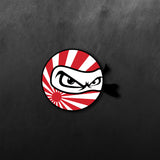 Ninja Face Rising Sun Sticker