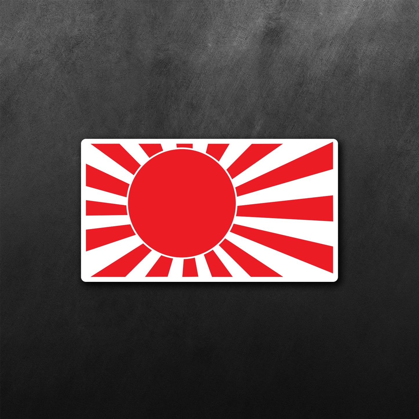 Rising Sun Flag Borderless Sticker