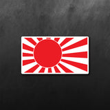 Rising Sun Flag Borderless Sticker