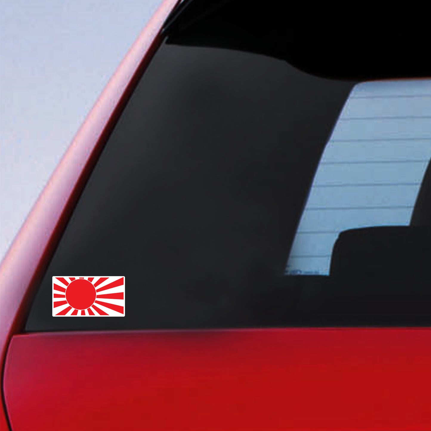 Rising Sun Flag Borderless Sticker