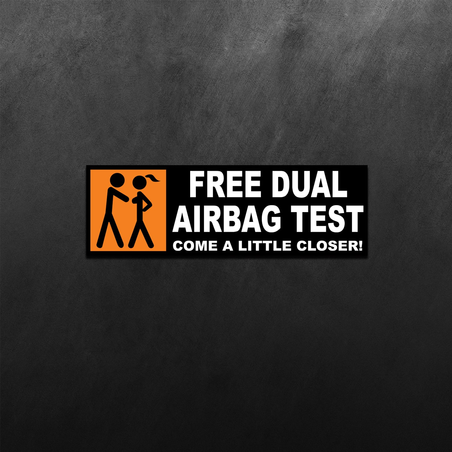 Free Dual Airbag Test Sticker