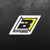 BlackBird Racing logo Diamond Shape Sticker