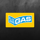 Blue Jeans Gas Sticker