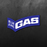 Blue Jeans Logo Gas Sticker