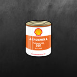 Oil Sticker Aero Shell