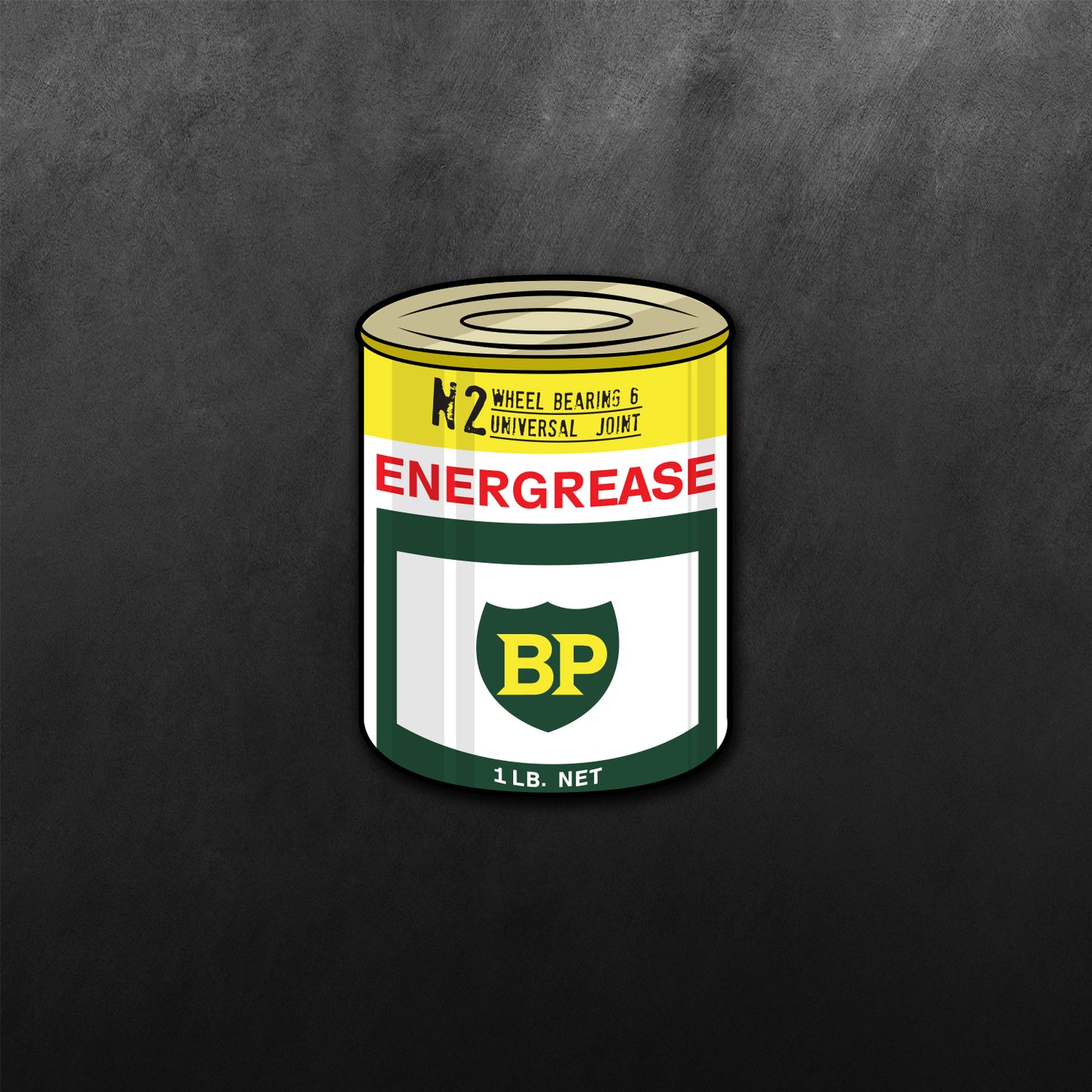 BP Energrease and Tin Oil Sticker