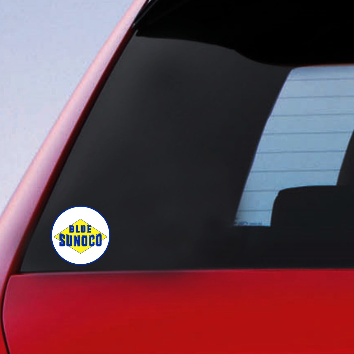 Blue Sonoco Oil Sticker