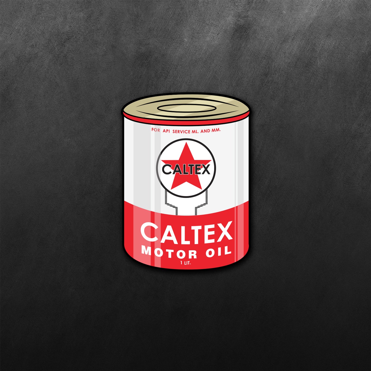 Caltex Oil Sticker