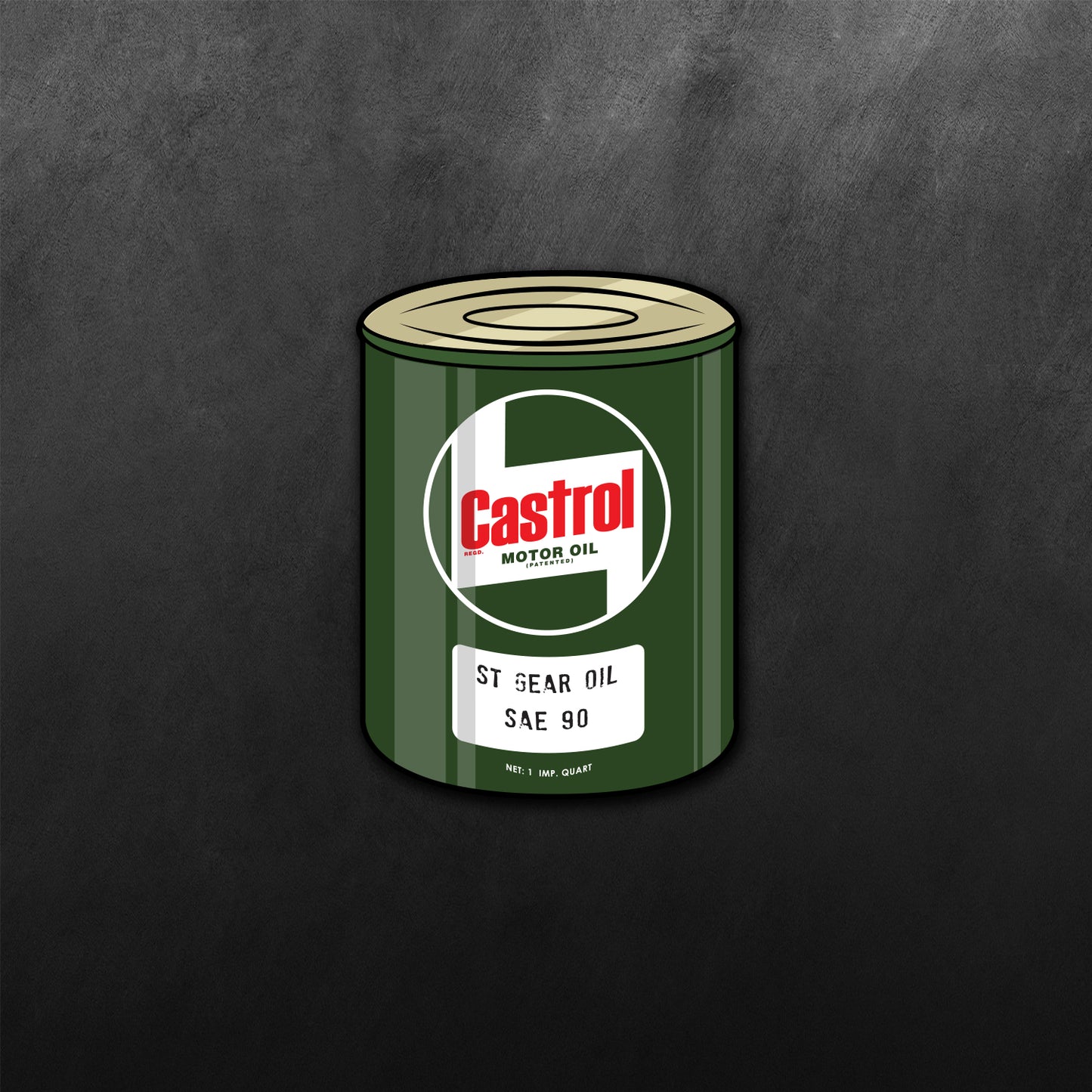 Motor Oil Sticker Castrol
