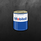 Mobiloil Oil Sticker