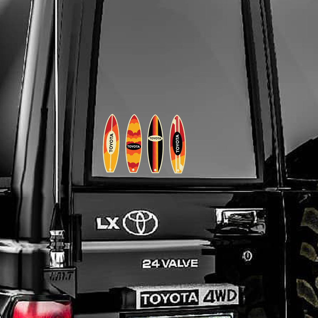4WD Mountain Adventure Surfing & Camping Decal Stickers