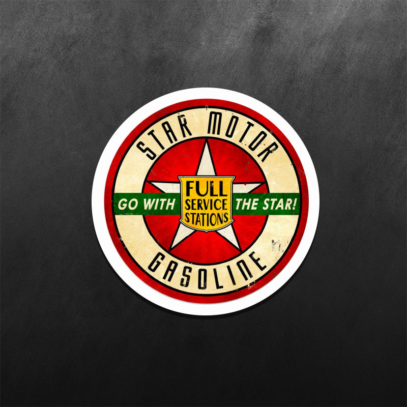 Star Motor Gasoline Sticker