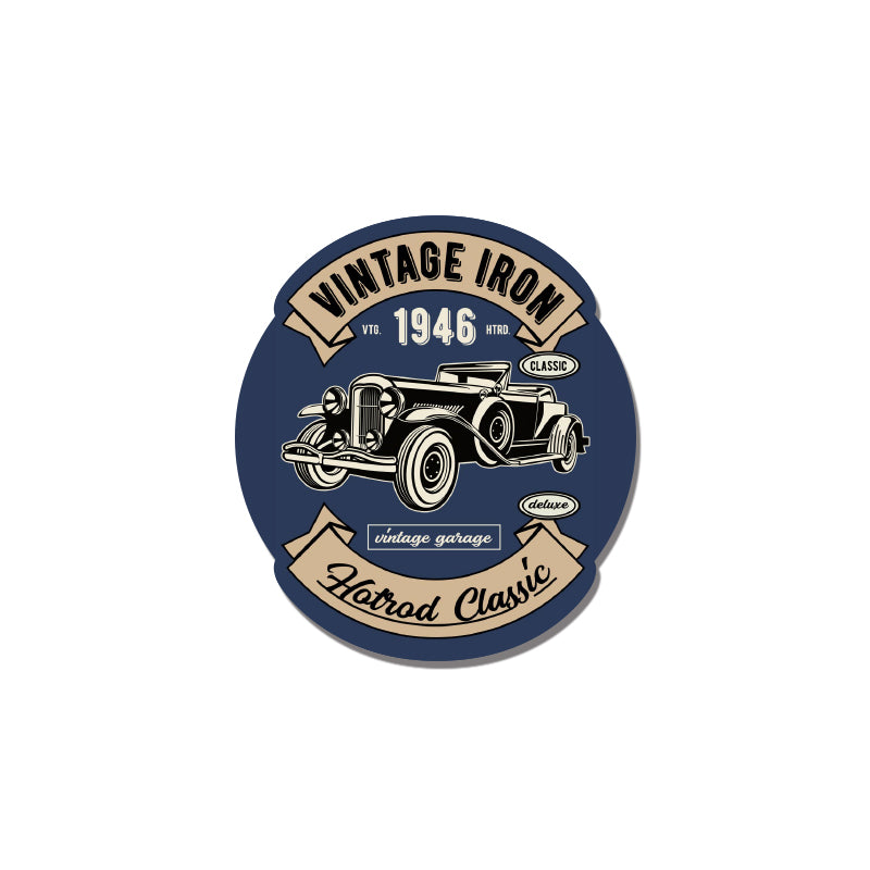 Vintage Iron Hotrod Classic Sticker