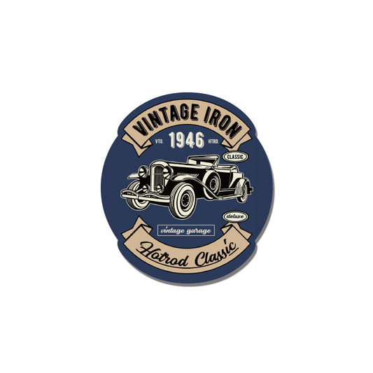 Vintage Iron Hotrod Classic Sticker