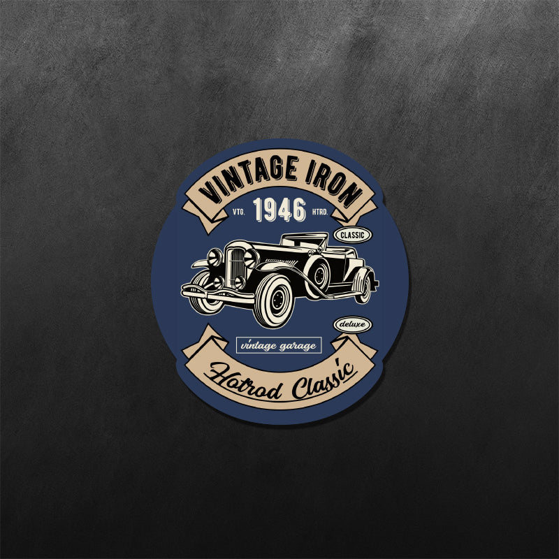 Vintage Iron Hotrod Classic Sticker