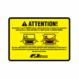 Attention FJ Cruiser Sticker-0