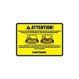 Attention Land Cruiser Sticker-0