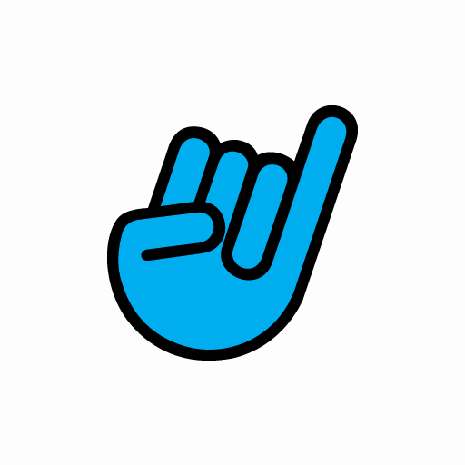 JDM Blue Hand Sticker-0