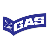 Blue Jeans Gas Logo Sticker-0