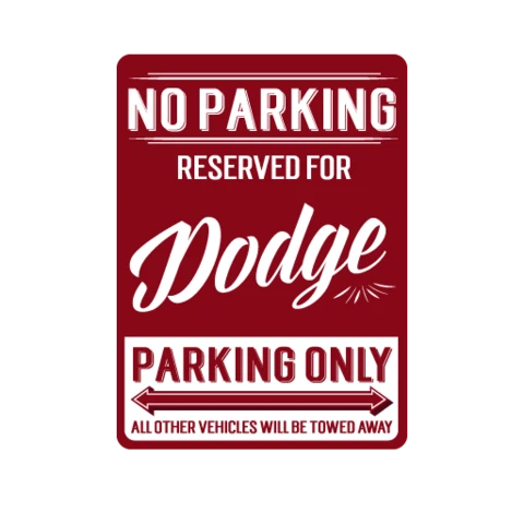 No Parking Reserved Decal Stickers - Available in many options