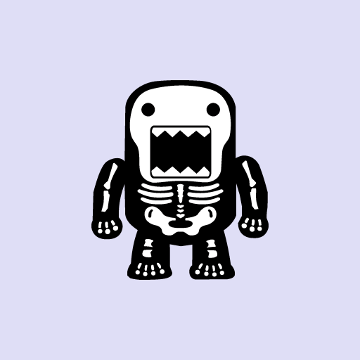 Domo Skull Sticker-0