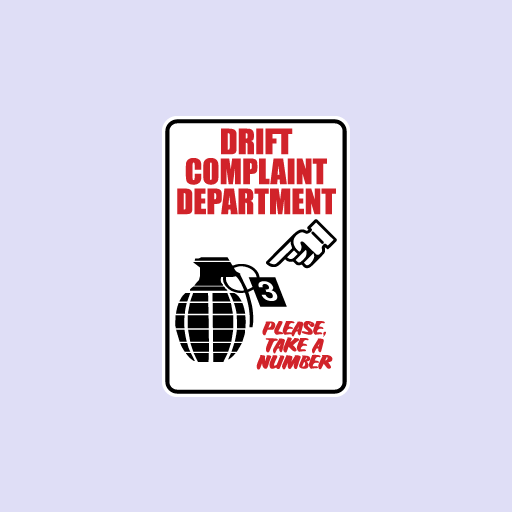 Drift Complaint Departement Sticker-0