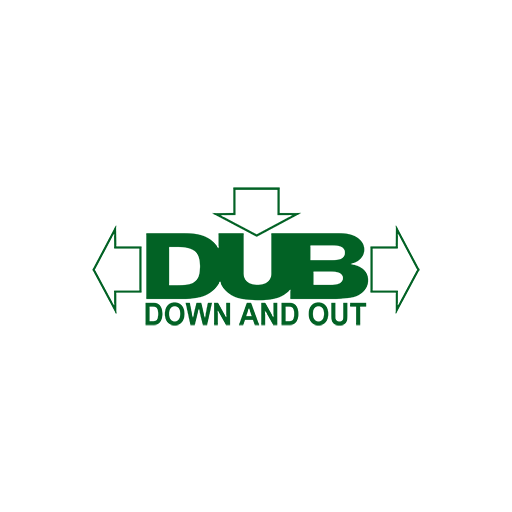 Dub Down And Out Sticker-0