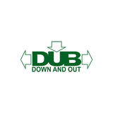 Dub Down And Out Sticker-0