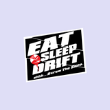 Eat Sleep Drift, Eh Screw The Sleep Sticker-0