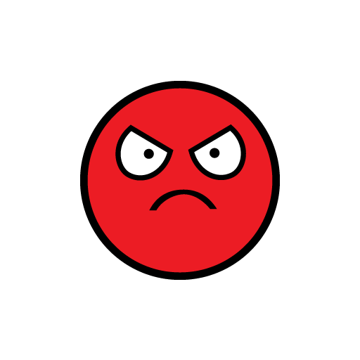 JDM Emoticon Angry Sticker-0
