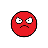 JDM Emoticon Angry Sticker-0