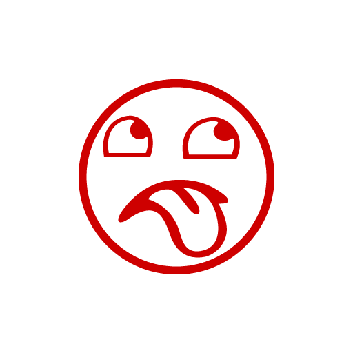 JDM Emoticon Tongue Out Sticker-0