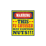Warning May Contain Nut Sticker - Available in many options