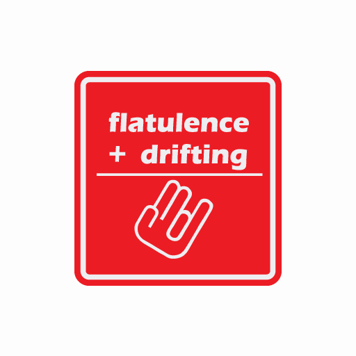 JDM Flatulence + Drifting Sticker -0