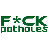 Fuck Potholes Sticker-0