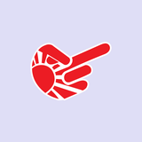 JDM Hand Rising Sun Middle Finger Sticker-0
