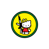 Hello Kitty with Gun Sticker-0