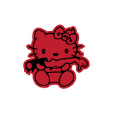 JDM Hello Kitty Zombie Sticker-0