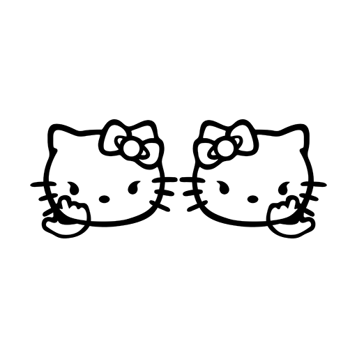 Hello Kitty Twin Sticker-0
